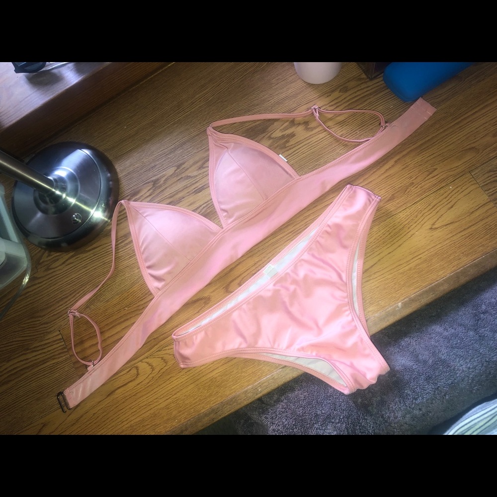 Pink shein bikini never worn